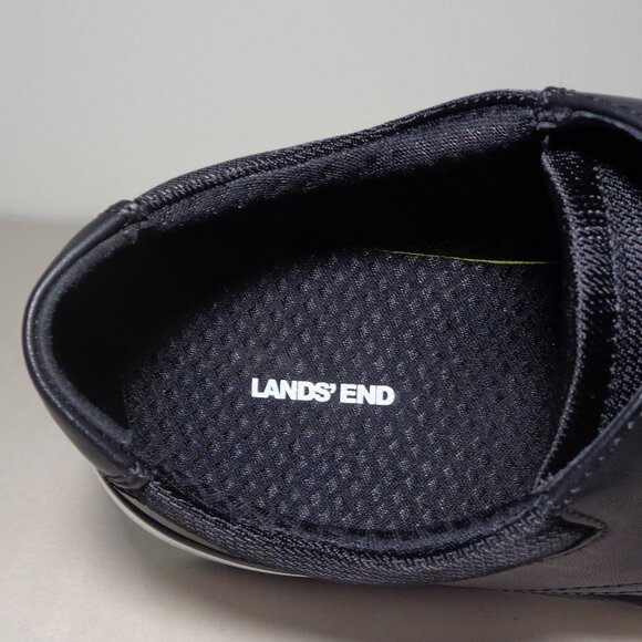 Lands\' End Size 10.5 M / SPORT OXFORD / Black / Faux Leather / New Men\'s Shoes main image 8